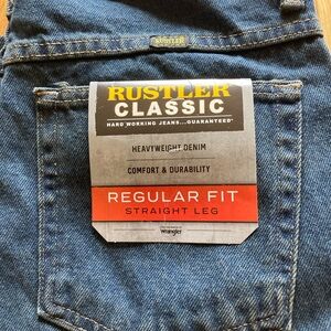 Rustler Classic Men's Straight Leg Jeans in Blue